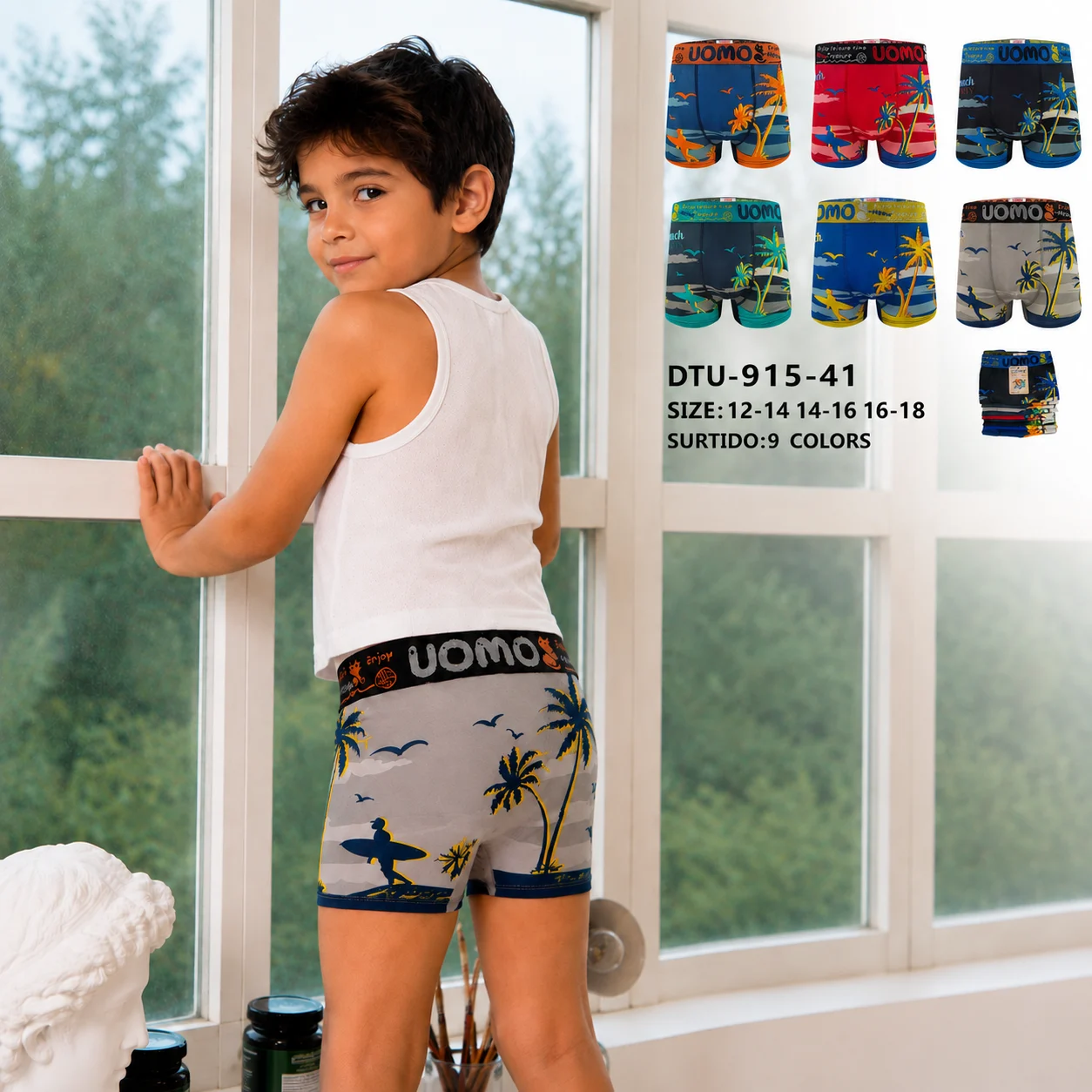 Underwear for boys manufactured by TENSUNG
