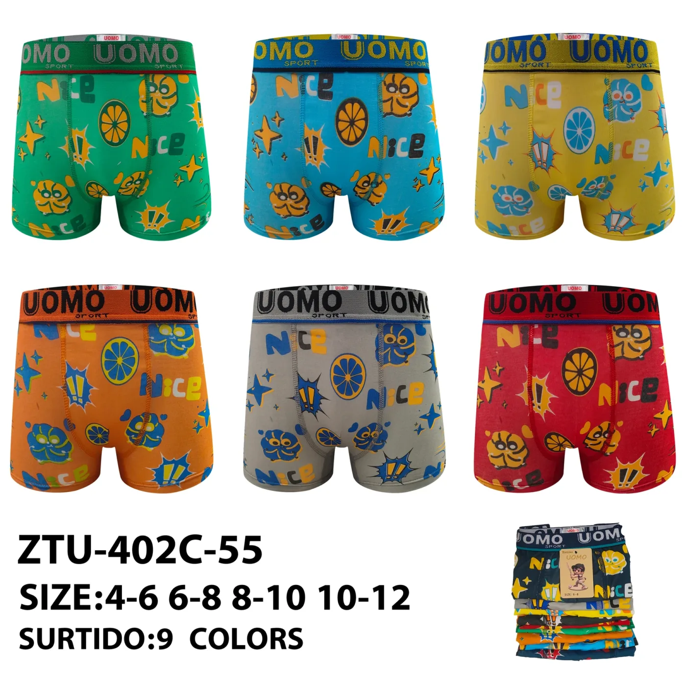 Boys' illustrated multipack — style ZTU-402C-55