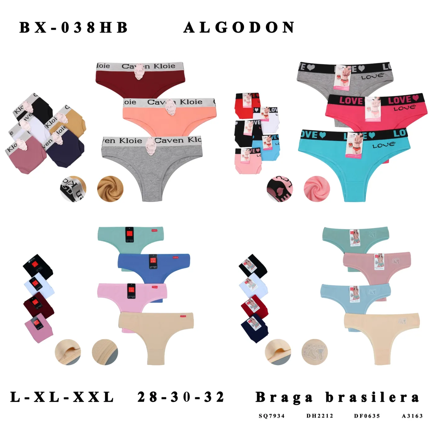 Girls' bralette and brief sets — style BX-038HB