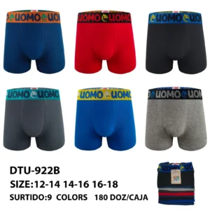 Boys’ smiley-face UOMO waistband boxer brief