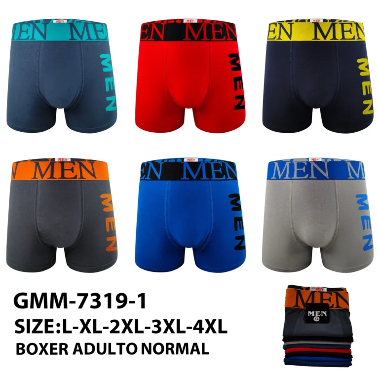 Stock colourways of the serif MEN side-logo boxer brief GMM-7319-1