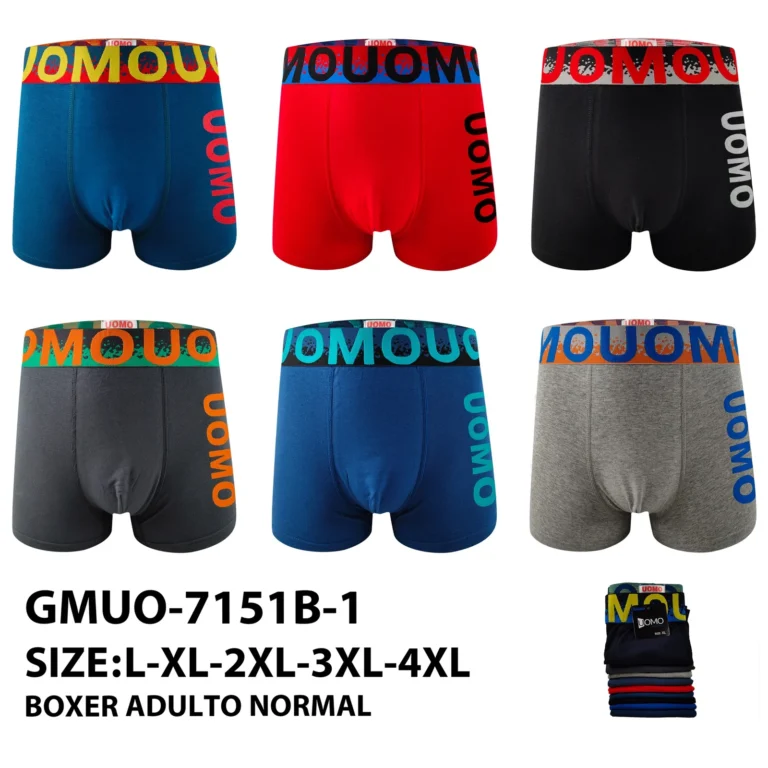 Stock colourways of the splash-band UOMO side-logo boxer brief GMUO-7151B-1