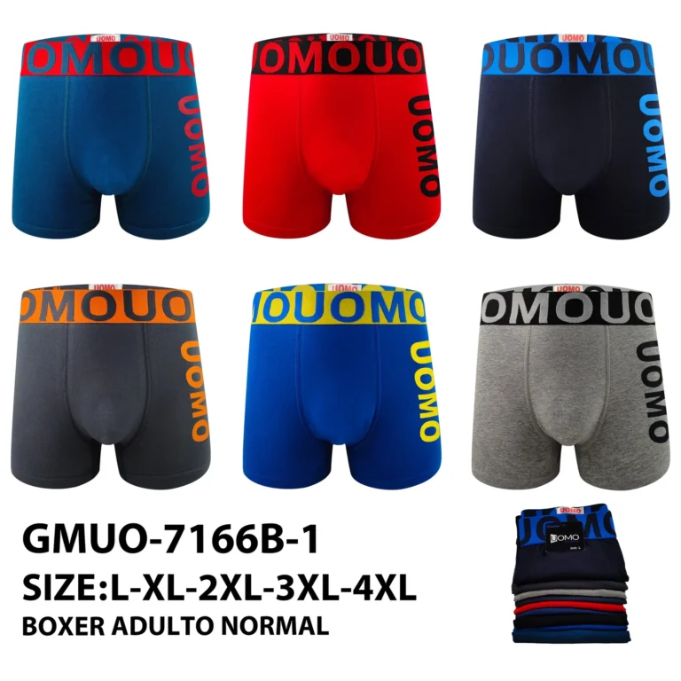 Stock colourways of the oversized UOMO band and side-logo boxer brief GMUO-7166B-1