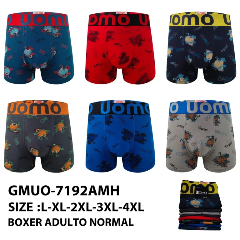 Stock colourways of the coconut cocktail print boxer brief GMUO-7192AMH