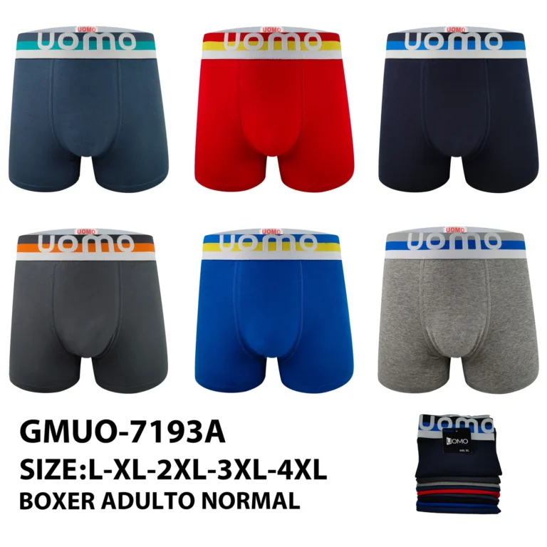 Stock colourways of the striped-band white uomo boxer brief GMUO-7193A