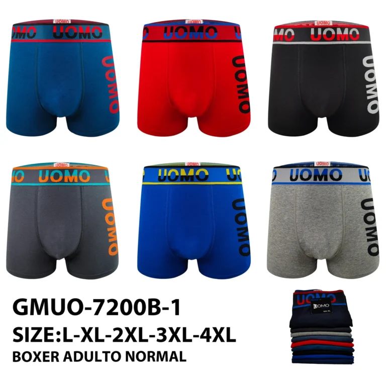 Stock colourways of the two-tone UOMO band side-logo boxer brief GMUO-7200B-1