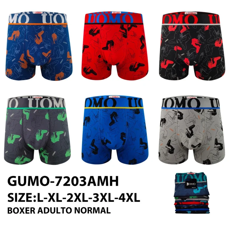 Stock colourways of the high heel silhouette print boxer brief GMUO-7203AMH