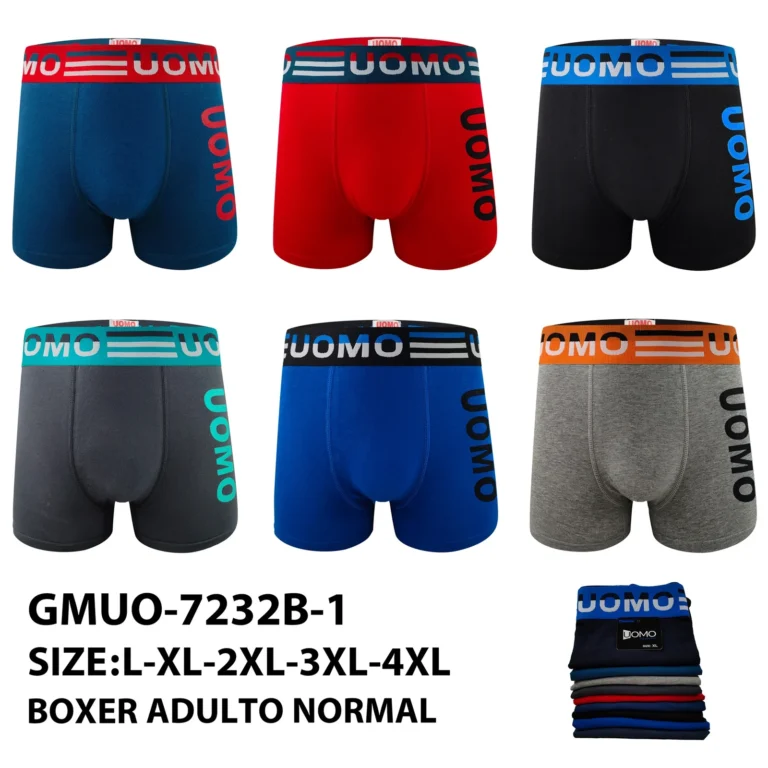 Stock colourways of the racing-stripe UOMO side-logo boxer brief GMUO-7232B-1