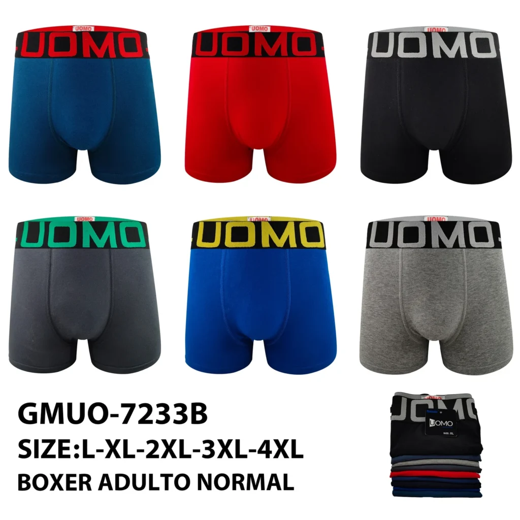 Stock colourways of the stencil block UOMO jacquard boxer brief GMUO-7233B