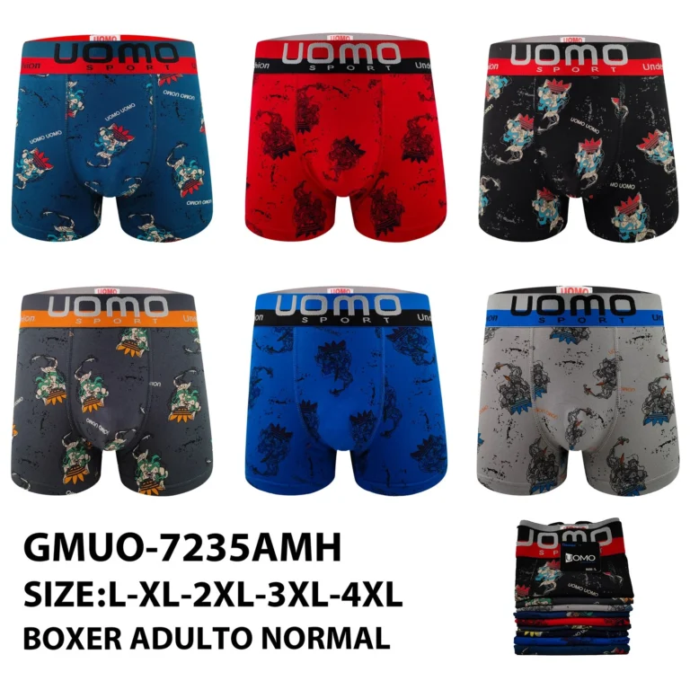 Stock colourways of the comic warrior sketch print boxer brief GMUO-7235AMH