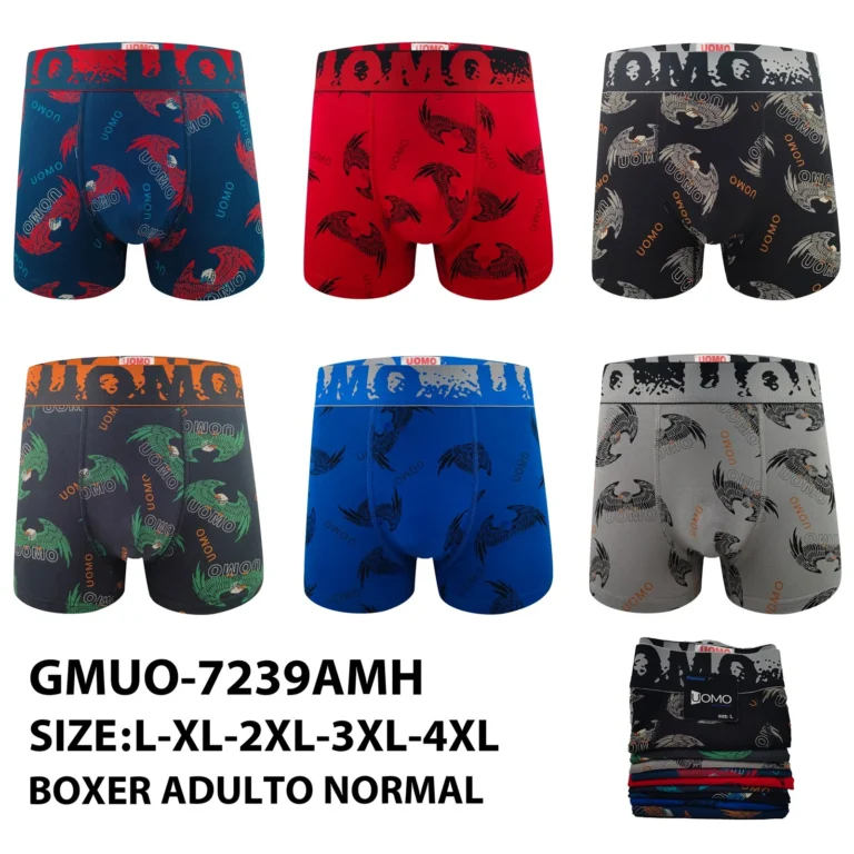 Stock colourways of the eagle wings print boxer brief GMUO-7239AMH