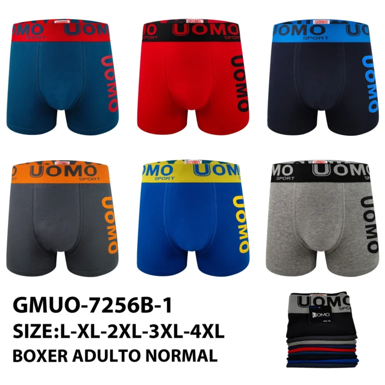 Stock colourways of the uOMO SPORT split-band side-print boxer brief GMUO-7256B-1