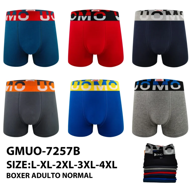 Stock colourways of the outline UOMO letter-band boxer brief GMUO-7257B