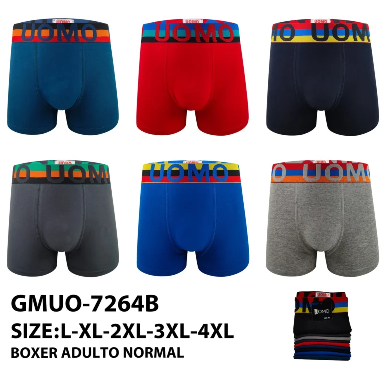 Stock colourways of the rainbow-stripe UOMO waistband boxer brief GMUO-7264B