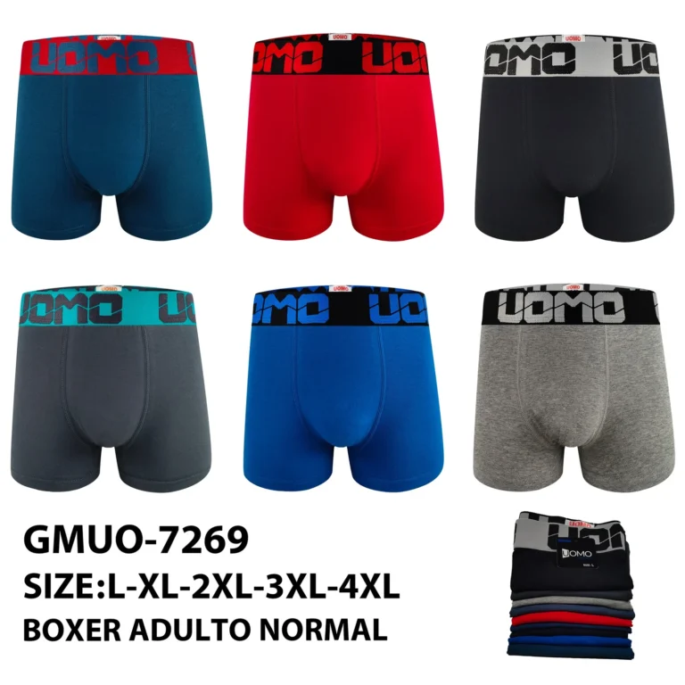 Stock colourways of the italic stencil UOMO jacquard boxer brief GMUO-7269