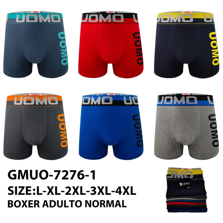 Stock colourways of the heavy outline UOMO side-print boxer brief GMUO-7276-1
