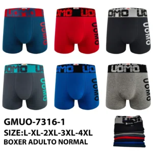 Italic stencil UOMO side-print boxer brief
