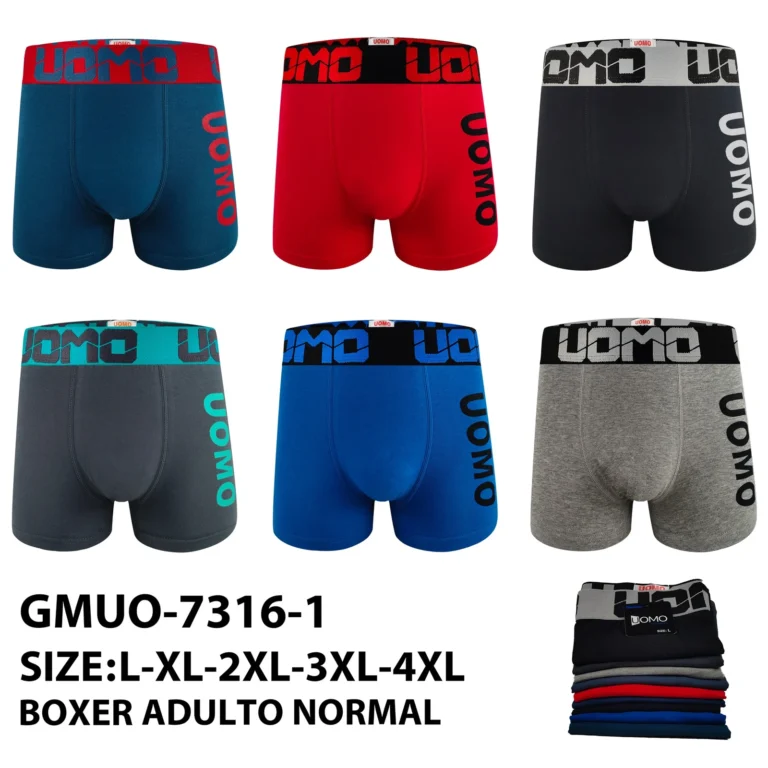Stock colourways of the italic stencil UOMO side-print boxer brief GMUO-7316-1