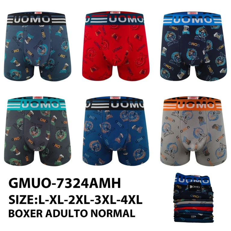 Stock colourways of the beer pub badge print boxer brief GMUO-7324AMH