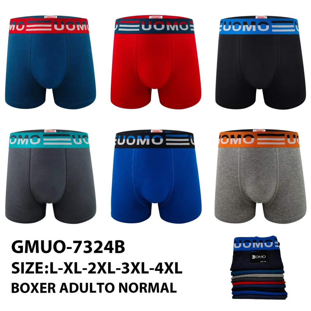 Stock colourways of the racing-stripe UOMO waistband boxer brief GMUO-7324B