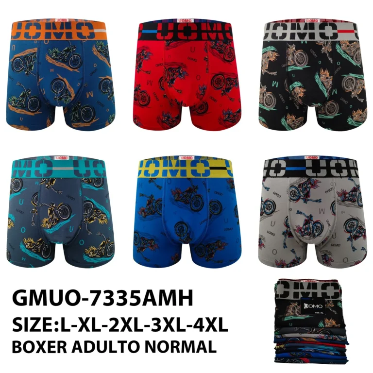 Stock colourways of the chopper motorcycle print boxer brief GMUO-7335AMH