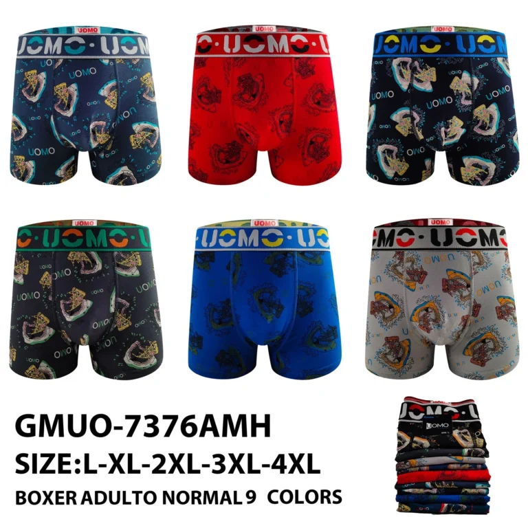 Stock colourways of the shark and pizza print boxer brief GMUO-7376AMH