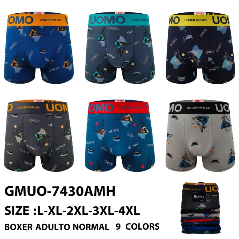 Stock colourways of the mountain island print boxer brief GMUO-7430AMH