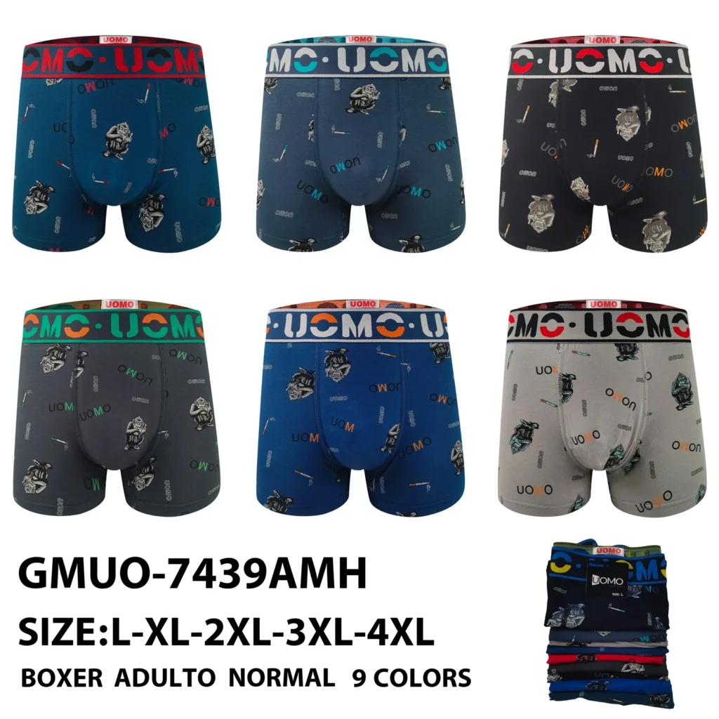 Stock colourways of the gorilla sketch print boxer brief GMUO-7439AMH