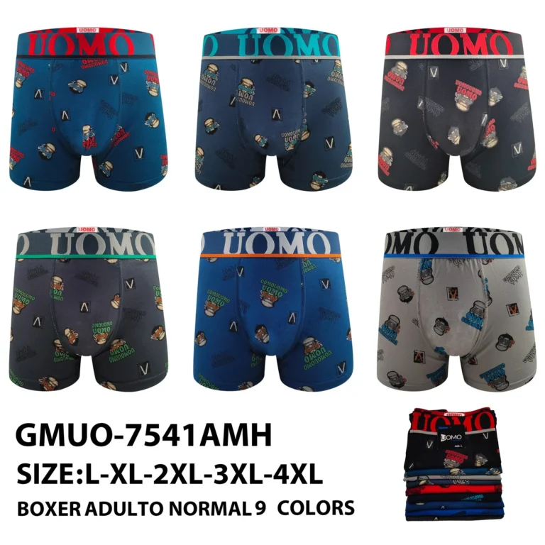 Stock colourways of the burger and chevron print boxer brief GMUO-7541AMH