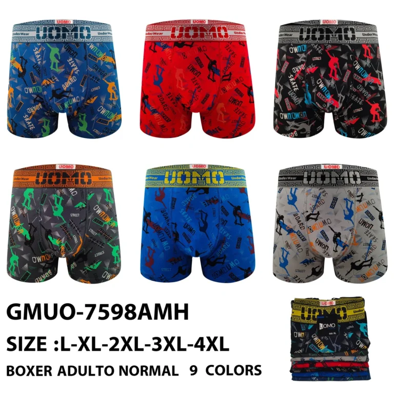 Stock colourways of the skateboarder silhouette print boxer brief GMUO-7598AMH