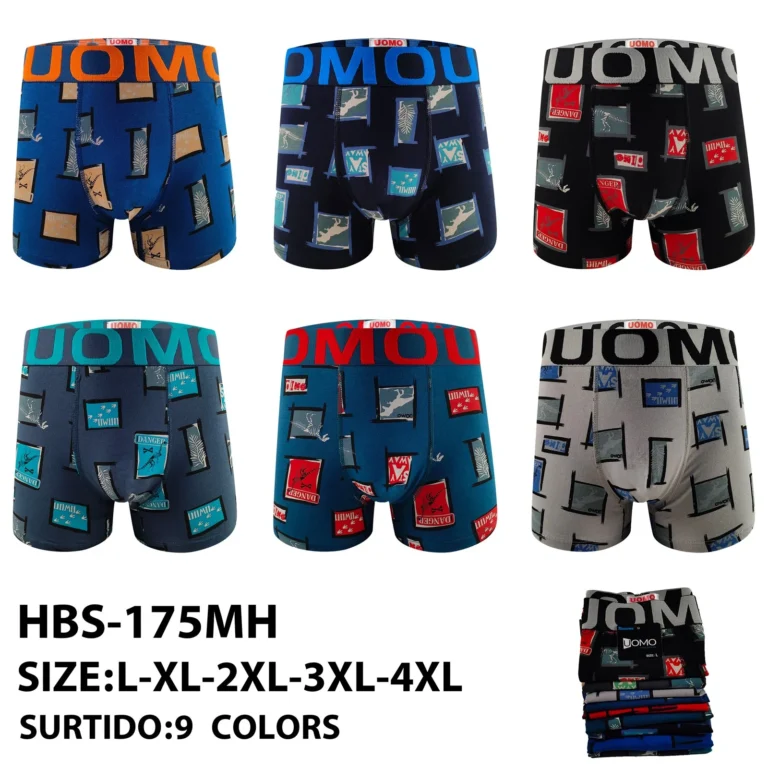 Stock colourways of the treasure map tile print boxer brief HBS-175MH