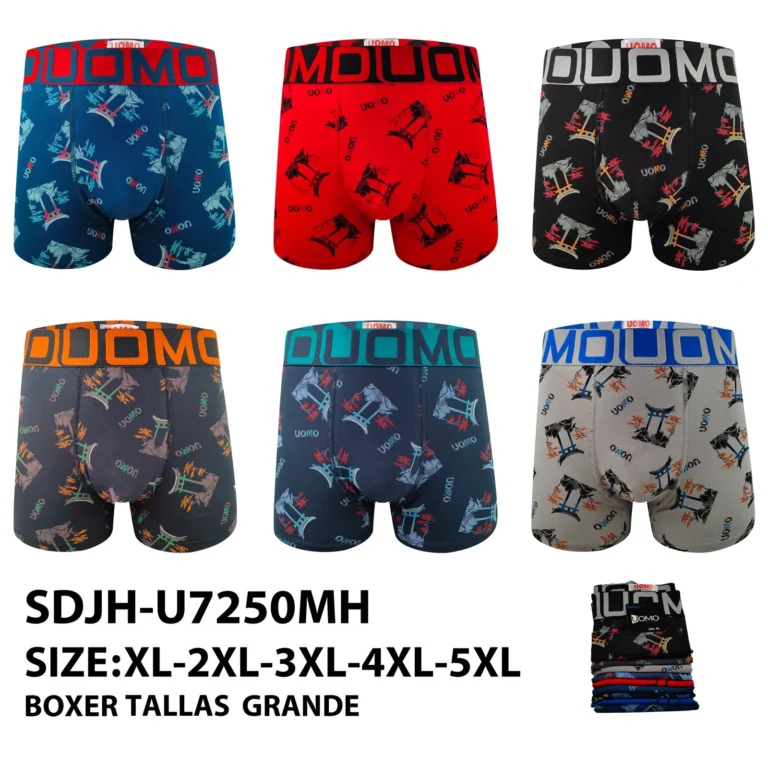 Stock colourways of the plus-size japanese torii gate print boxer brief SDJH-U7250MH