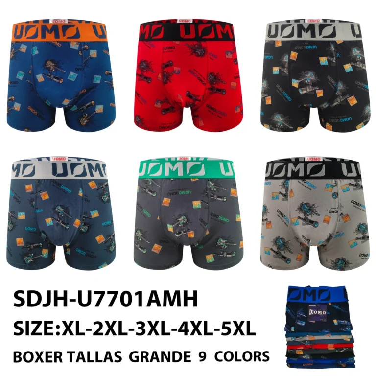 Stock colourways of the plus-size electric guitar and amp print boxer brief SDJH-U7701AMH