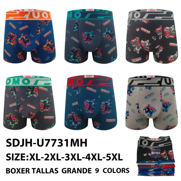 Stock colourways of the plus-size american football player print boxer brief SDJH-U7731MH