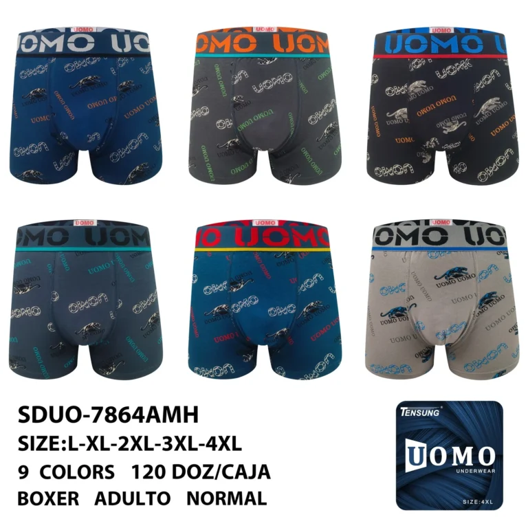 Stock colourways of the panther print boxer brief SDUO-7864AMH