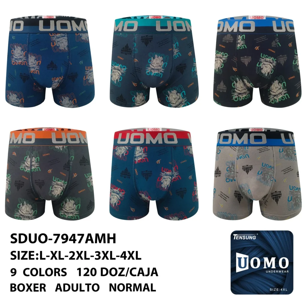 Stock colourways of the statue of liberty and dome print boxer brief SDUO-7947AMH