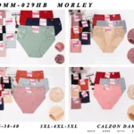 Plus-size rib and lace brief assortment