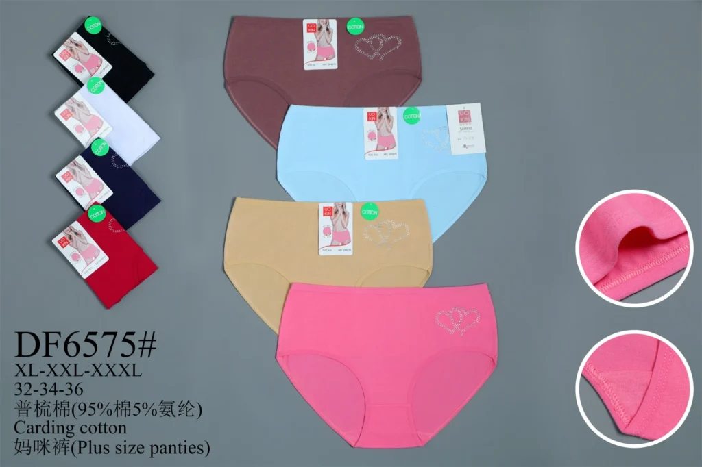 Women's cotton underwear style DF6575 in its stock colours, part of the TCM-18HB assortment