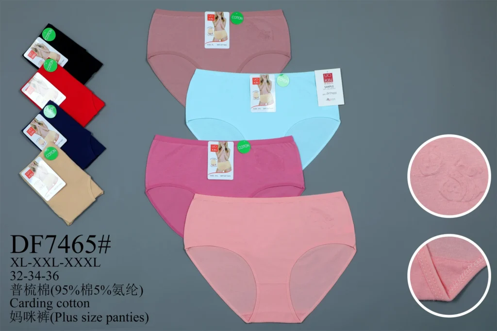 Women's cotton underwear style DF7465 in its stock colours, part of the TCM-18HB assortment