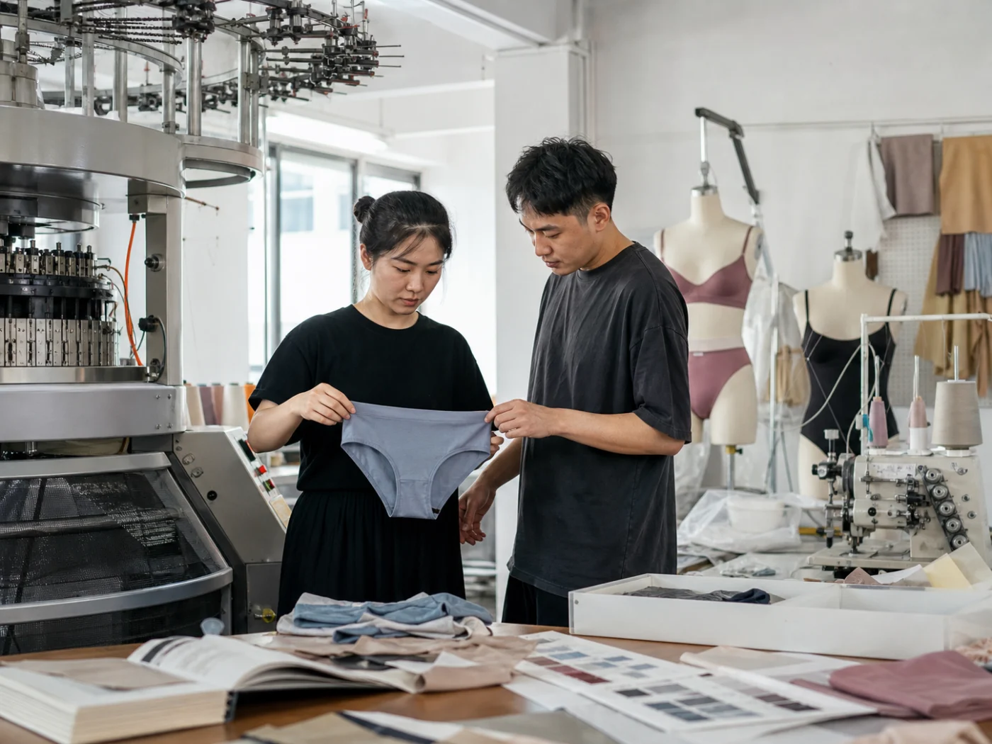 In-house underwear development and sampling centre