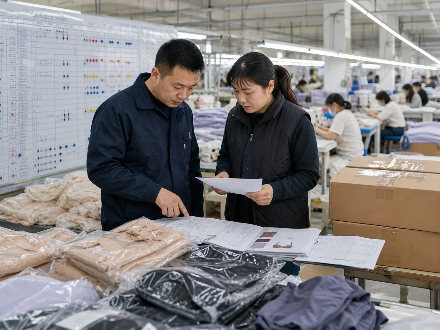 Production planning calendar and on-time delivery coordination