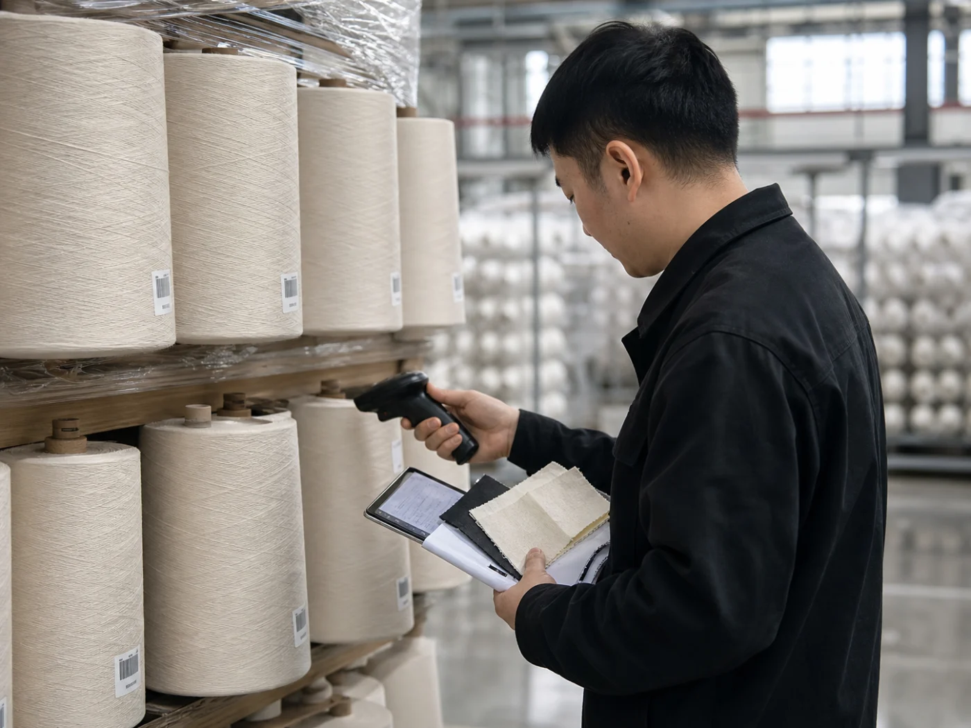 Traceable certified fabrics and production documents