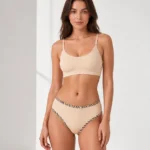 Ribbed cotton Brazilian brief