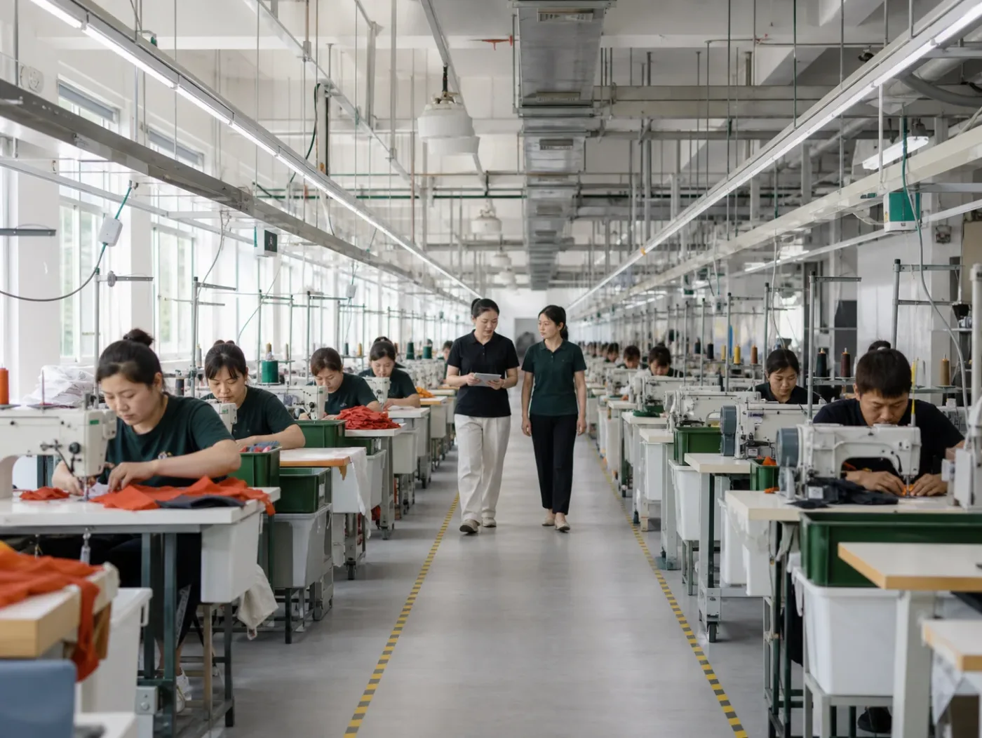 Sewing floor in Pujiang audited under BSCI and SEDEX SMETA